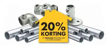 Bouwhof Op maclean steigerbuizen en koppelstukken aanbieding