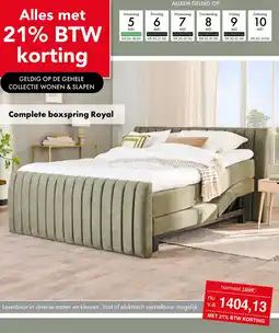 Woonsquare Complete boxspring Royal aanbieding