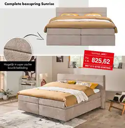 Woonsquare Complete boxspring Sunrise aanbieding