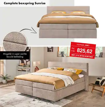 Woonsquare Complete boxspring Sunrise aanbieding