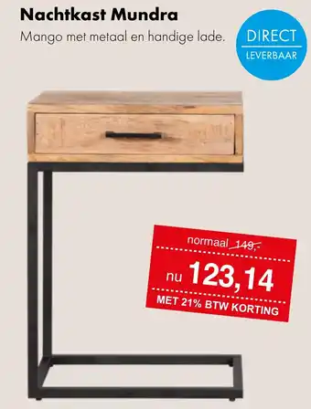 Woonsquare Nachtkast Mundra aanbieding