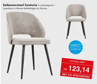 Woonsquare Eetkamerstoel Centurio aanbieding
