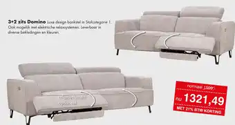 Woonsquare 3+2 zits Domino aanbieding