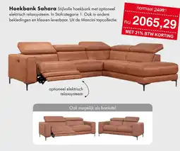 Woonsquare Hoekbank Sahara aanbieding