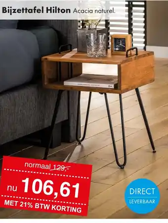 Woonsquare Bijzettafel Hilton aanbieding