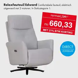Woonsquare Relaxfauteuil Edward aanbieding