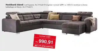 Woonsquare Hoekbank Island aanbieding