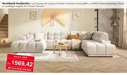 Woonsquare Hoekbank Avalanche aanbieding