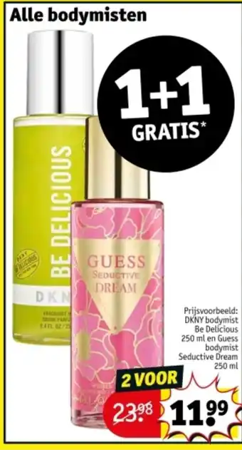 Kruidvat Alle bodymisten aanbieding