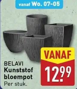 ALDI Belavi kunststof bloempot aanbieding