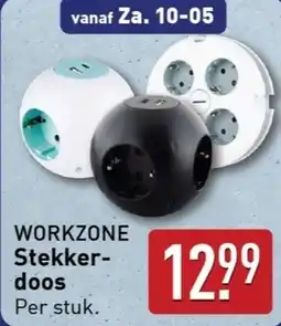 ALDI Workzone stekker doos aanbieding