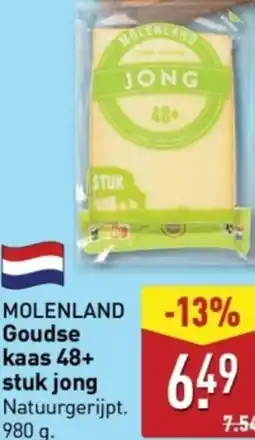 ALDI MOLENLAND Goudse kaas 48+ stuk jong aanbieding