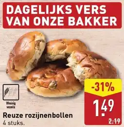 ALDI Reuze rozijnenbollen aanbieding