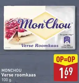 ALDI Monchou verse roomkaas aanbieding
