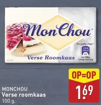 ALDI Monchou verse roomkaas aanbieding