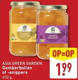 ALDI Asia green garden gemberbollen of snippers aanbieding