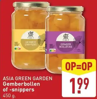 ALDI Asia green garden gemberbollen of snippers aanbieding