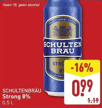 ALDI Schultenbräu strong 8% aanbieding