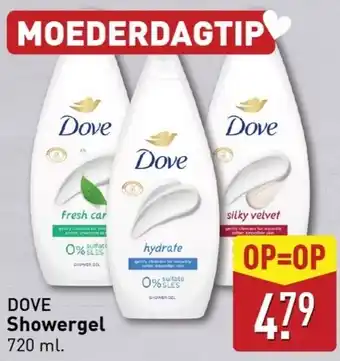 ALDI Dove shower gel aanbieding
