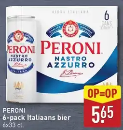ALDI Peroni 6 pack italiaans bier aanbieding