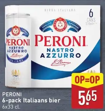 ALDI Peroni 6 pack italiaans bier aanbieding