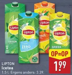 ALDI Lipton icetea aanbieding