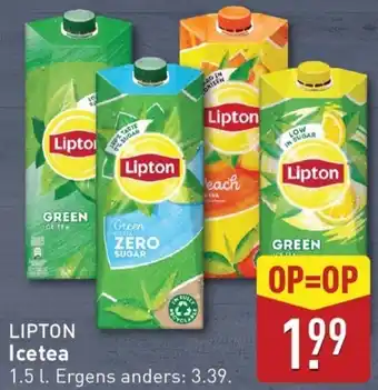 ALDI Lipton icetea aanbieding