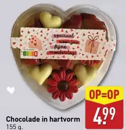 ALDI Chocolade in hartvorm aanbieding