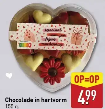 ALDI Chocolade in hartvorm aanbieding