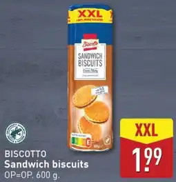 ALDI Biscotto sandwich biscuits aanbieding