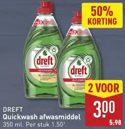 ALDI Dreft Quickwash afwasmiddel aanbieding
