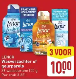 ALDI Lenor Wasverzachter of geurparels aanbieding