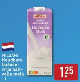 ALDI Milsani houdbare lactose vrije half volle melk aanbieding