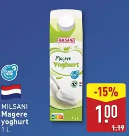 ALDI Milsani Magere yoghurt aanbieding