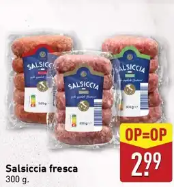 ALDI Salsiccia fresca aanbieding