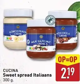 ALDI Cucina sweet spread italiaans aanbieding