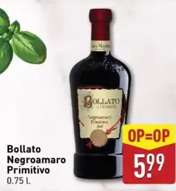ALDI Bollato Negroamaro Primitivo aanbieding