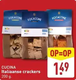 ALDI Cucina Italiaanse crackers aanbieding