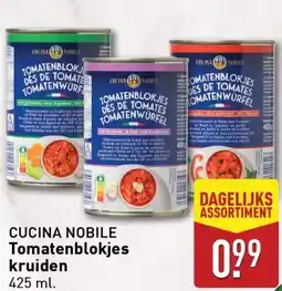 ALDI Tomatenblokjes kruiden aanbieding