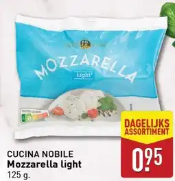 ALDI Mozzarella light aanbieding