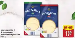 ALDI Provolone of mozzarella plakken aanbieding