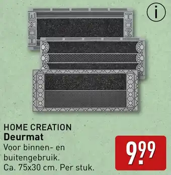 ALDI HOME CREATION Deurmat aanbieding