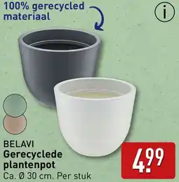 ALDI BELAVI Gerecyclede plantenpot aanbieding
