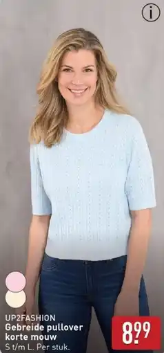 ALDI UP2FASHION Gebreide pullover korte mouw aanbieding