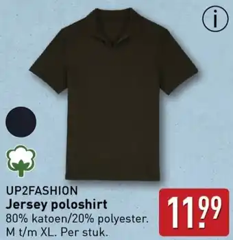 ALDI UP2FASHION Jersey poloshirt aanbieding