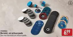 ALDI FERREX Borstel en schuurpads aanbieding
