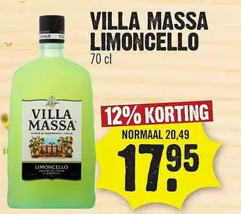 Dirk Villa Massa Limoncello 12% Korting aanbieding