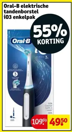 Kruidvat Oral-B elektrische tandenborstel 103 enkelpak aanbieding