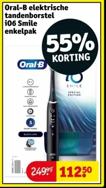 Kruidvat Oral-B elektrische tandenborstel 106 Smile enkelpak aanbieding
