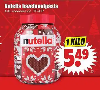 Dirk Nutella Hazelnootpasta XXL Voordeelpot aanbieding